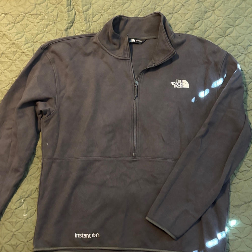 The North Face Black Quarter-Zip Pullover -  L